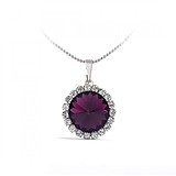 Кулон з ланцюжком з кристалами Swarovski, 824921