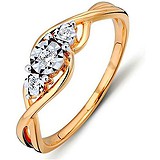Золотое кольцо с бриллиантами, 1555802
