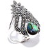 Silver Wings Женское серебряное кольцо с перламутром и марказитами - фото 1