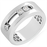 Женское серебряное кольцо с куб. циркониями, 1664858