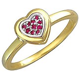 Золотое кольцо с рубинами, 1666650