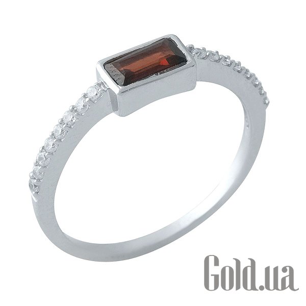 

Женские кольца Fresh Jewelry, Женское серебряное кольцо с гранатом и куб. циркониями, 17