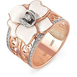 Kabarovsky Женское золотое кольцо с бриллиантами и эмалью, 1698650