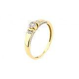 Золотое кольцо с бриллиантами, 1701722