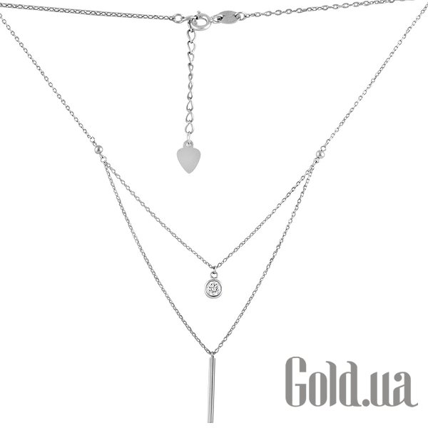 

Женские колье Fresh Jewelry, Серебряное колье с куб. цирконием, 40