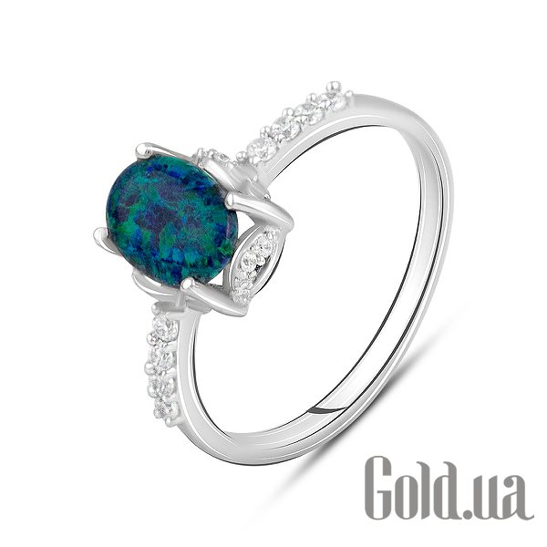 

Женские кольца Fresh Jewelry, Женское серебряное кольцо с куб. циркониями и опалом, 18