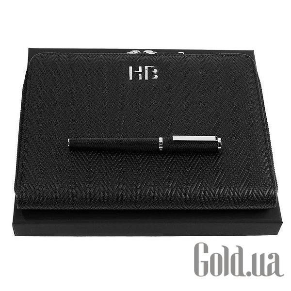 

На рабочий стол Hugo Boss, Набор ручка-роллер и папка для конференций А5 HPMR106