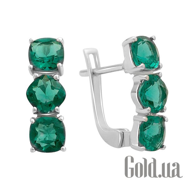 

Серьги Fresh Jewelry, Серебряные серьги с синт. аквамаринами
