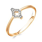 Женское золотое кольцо с бриллиантами, 1513307