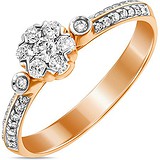Золотое кольцо с бриллиантами, 1603163