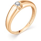 Золотое кольцо с бриллиантом, 1612379
