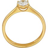 Золотое кольцо с куб. цирконием, 1621339