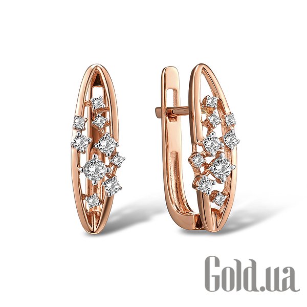 

Серьги Lurie Jewelry, Золотые серьги с бриллиантами