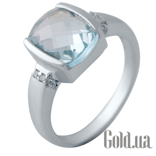 

Женские кольца Fresh Jewelry, Женское серебряное кольцо с топазом и куб. циркониями, 18.5
