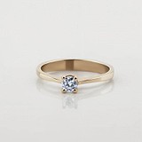 Золотое кольцо с бриллиантом, 1795419