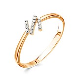 Женское золотое кольцо с бриллиантами, 1513308