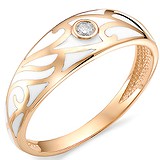 Женское золотое кольцо с бриллиантом, 1555804