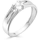 Золотое кольцо с бриллиантом, 1604444