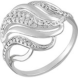 Женское серебряное кольцо с куб. циркониями, 1613916