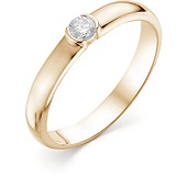 Золотое кольцо с бриллиантом, 1616732