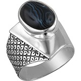 Женское серебряное кольцо с агатом, 1671260