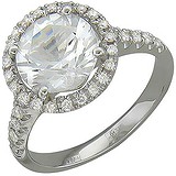 Золотое кольцо с бриллиантами и топазом, 1674844