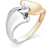 Золотое кольцо с бриллиантом, 1713756