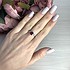 Женское серебряное кольцо с куб. циркониями и рубином - фото 2