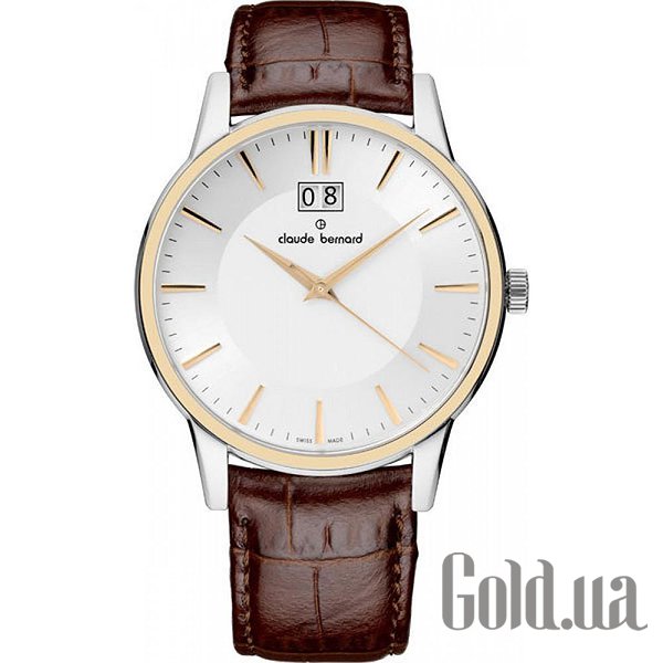 

Швейцарские часы Claude Bernard, Мужские часы Classic Big Date 63003 357R AIR