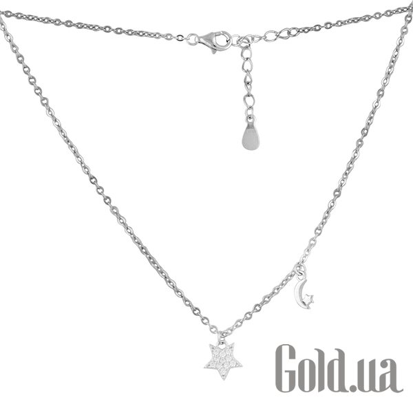 

Женские колье Fresh Jewelry, Серебряное колье с куб. циркониями, 40