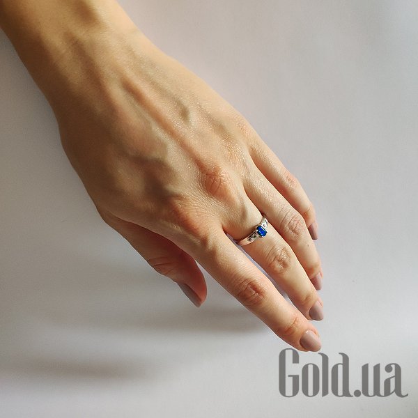 Каблучка Fresh Jewelry Жіноча срібна каблучка з куб. цирконіями і опалом, 17.5