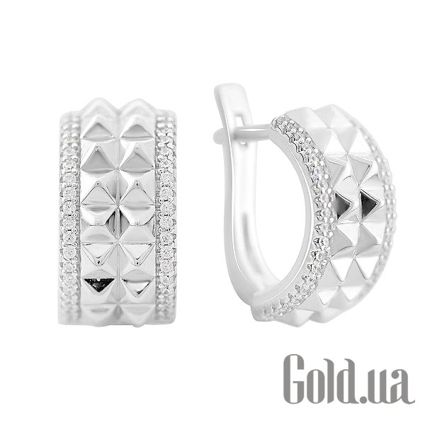 

Серьги Fresh Jewelry, Серебряные серьги с куб. циркониями