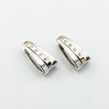 Серебряные серьги с куб. циркониями в позолоте, 1798236
