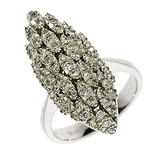 Женское золотое кольцо с бриллиантами, 808796