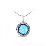 Кулон з ланцюжком з кристалами Swarovski, 824924