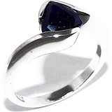 Silver Wings Женское серебряное кольцо с сапфиром, 1618781