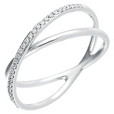 Женское золотое кольцо с бриллиантами, 1627485