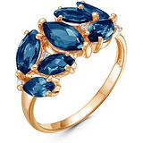 Женское золотое кольцо с топазами, 1635933