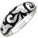 SOKOLOV Женское серебряное кольцо с куб. циркониями, 1652573