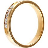 Золотое обручальное кольцо с бриллиантами, 1673053