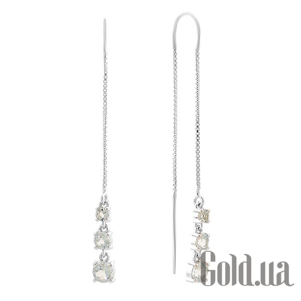 

Серьги с подвесками Fresh Jewelry, Серебряные серьги с топазами