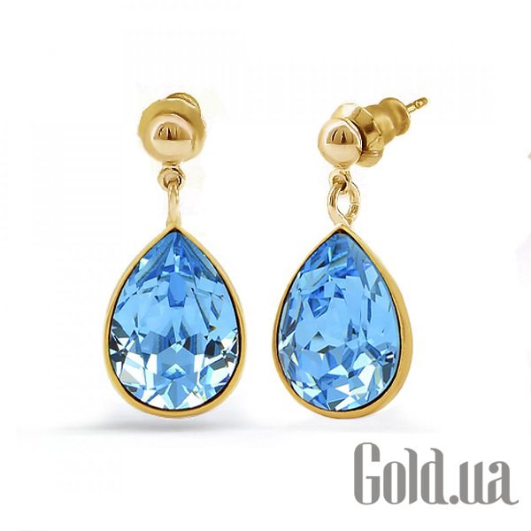 

Серьги с подвесками Kobi, Желтый, Серьги с кристаллами Swarovski в позолоте