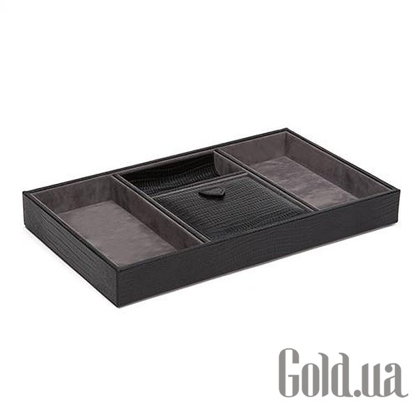 

Шкатулка для часов Wolf, Шкатулка для часов Blake Valet Tray Black Lizard 305158