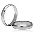 Серебряное обручальное кольцо с бриллиантом - фото 1