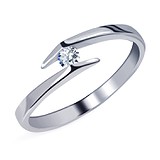 Женское золотое кольцо с бриллиантом, 1667422