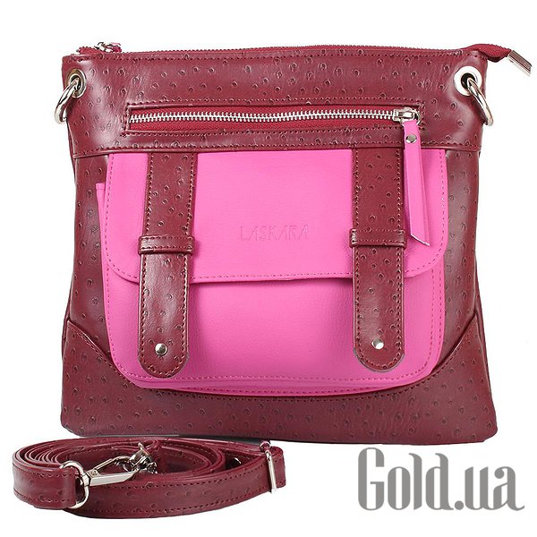 

Сумки женские Laskara, Розовый;бордовый, Женская сумка LK-10238-bordeaux-fuchia