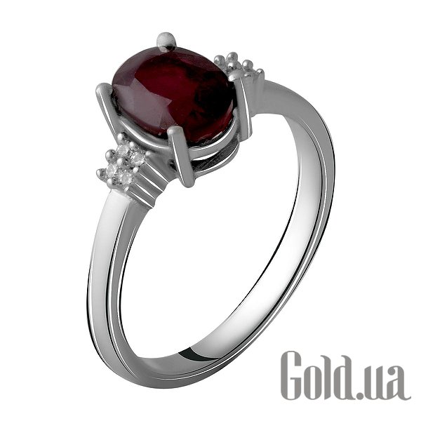

Женские кольца Fresh Jewelry, Женское серебряное кольцо с куб. циркониями и рубином, 18