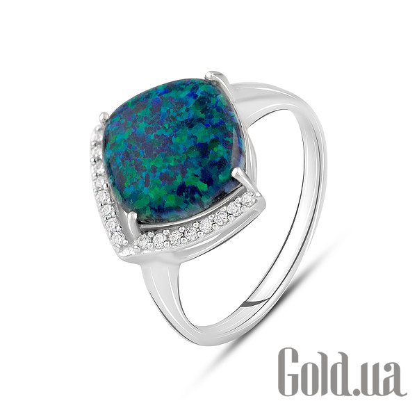 

Женские кольца Fresh Jewelry, Женское серебряное кольцо с куб. циркониями и опалом, 20