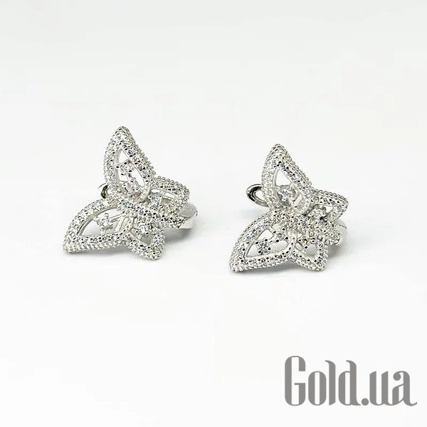 

Серьги Silvex925, Серебряные серьги с куб. циркониями
