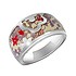 Cacharel Женское серебряное кольцо с эмалью - фото 1